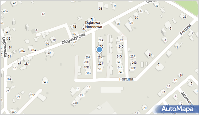 Jaworzno, Długoszyńska, 22H, mapa Jaworzno