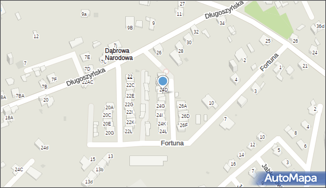 Jaworzno, Długoszyńska, 24E, mapa Jaworzno