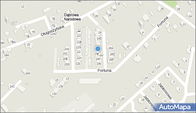 Jaworzno, Długoszyńska, 24J, mapa Jaworzno