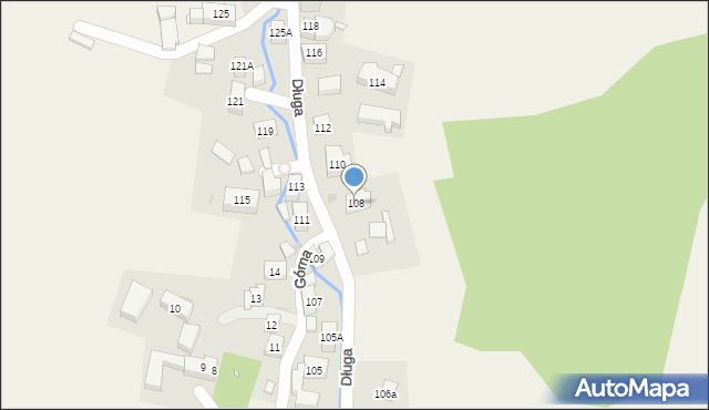 Jeżów Sudecki, Długa, 108, mapa Jeżów Sudecki