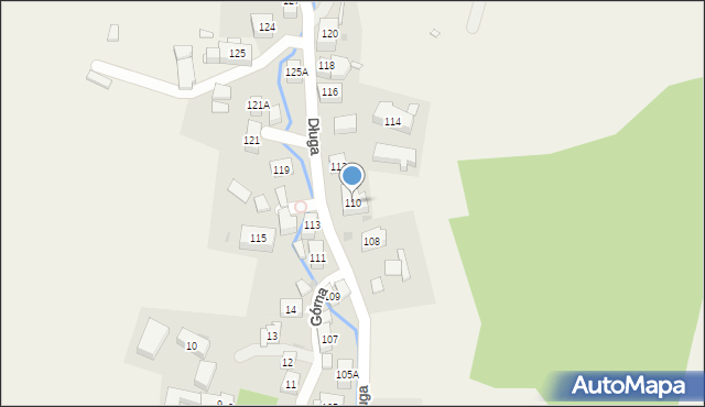 Jeżów Sudecki, Długa, 110, mapa Jeżów Sudecki