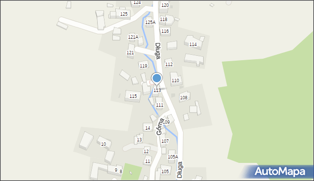 Jeżów Sudecki, Długa, 113, mapa Jeżów Sudecki