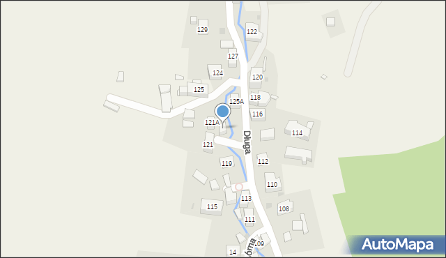 Jeżów Sudecki, Długa, 123, mapa Jeżów Sudecki