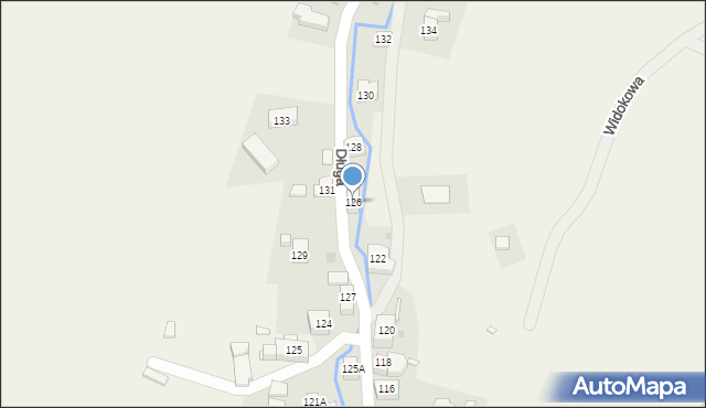 Jeżów Sudecki, Długa, 126, mapa Jeżów Sudecki