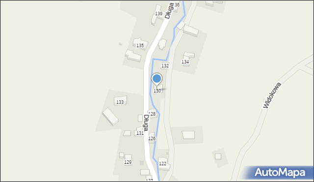 Jeżów Sudecki, Długa, 130, mapa Jeżów Sudecki