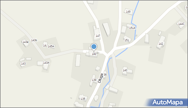 Jeżów Sudecki, Długa, 141, mapa Jeżów Sudecki