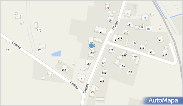 Jeżów Sudecki, Długa, 15B, mapa Jeżów Sudecki