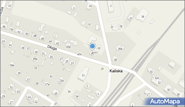 Kaliska, Długa, 40, mapa Kaliska