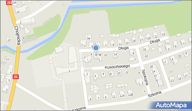 Kamień Krajeński, Długa, 6, mapa Kamień Krajeński