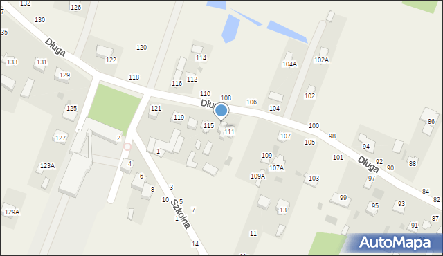 Kazuń Polski, Długa, 113, mapa Kazuń Polski