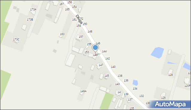 Kazuń Polski, Długa, 149, mapa Kazuń Polski