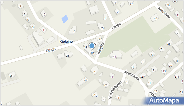 Kiełpino, Długa, 38a, mapa Kiełpino