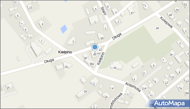 Kiełpino, Długa, 40, mapa Kiełpino