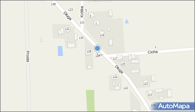 Kłoczew, Długa, 126, mapa Kłoczew