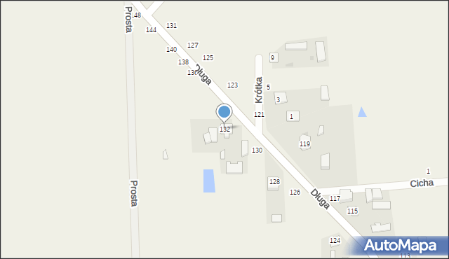 Kłoczew, Długa, 132, mapa Kłoczew