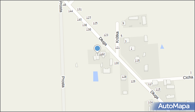 Kłoczew, Długa, 134, mapa Kłoczew
