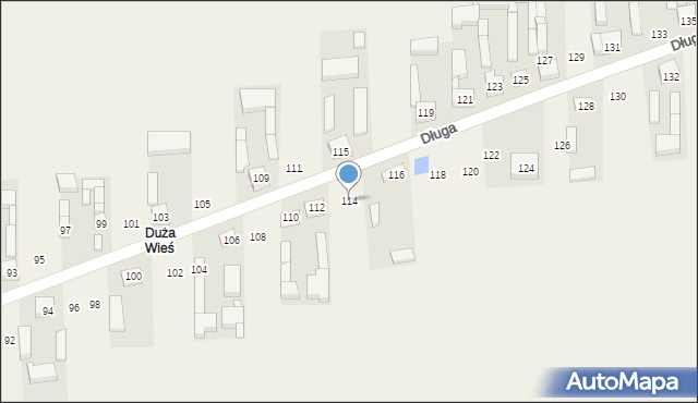 Klonowa, Długa, 114, mapa Klonowa