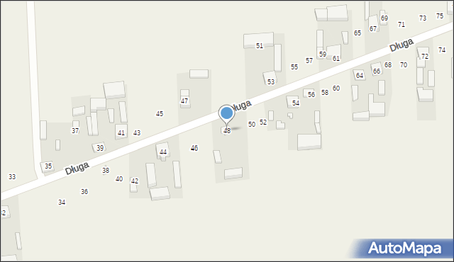 Klonowa, Długa, 48, mapa Klonowa