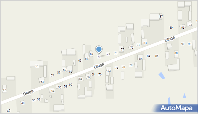 Klonowa, Długa, 71, mapa Klonowa