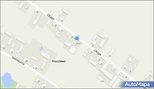 Kluczewo, Długa, 27, mapa Kluczewo