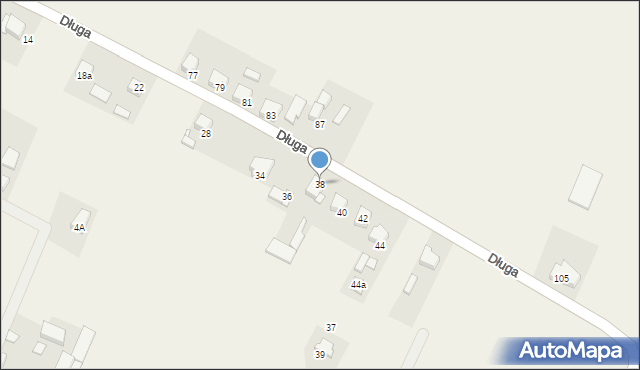 Kokorzyn, Długa, 38, mapa Kokorzyn