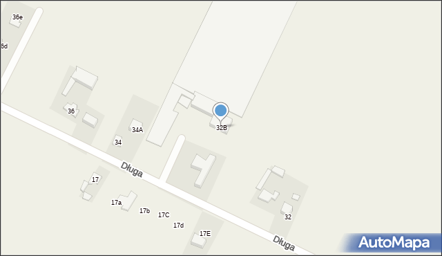 Kościelna Wieś, Długa, 32B, mapa Kościelna Wieś