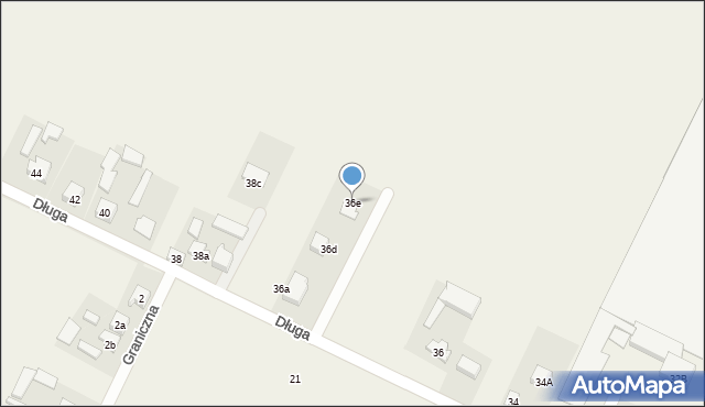 Kościelna Wieś, Długa, 36e, mapa Kościelna Wieś