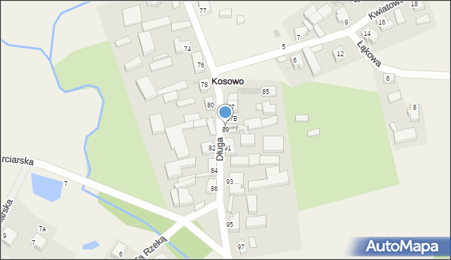 Kosowo, Długa, 89, mapa Kosowo