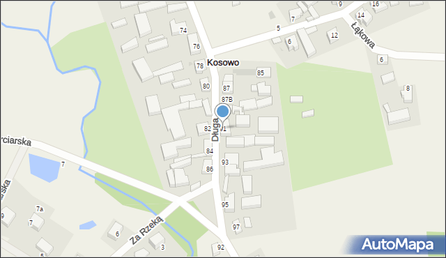 Kosowo, Długa, 91, mapa Kosowo