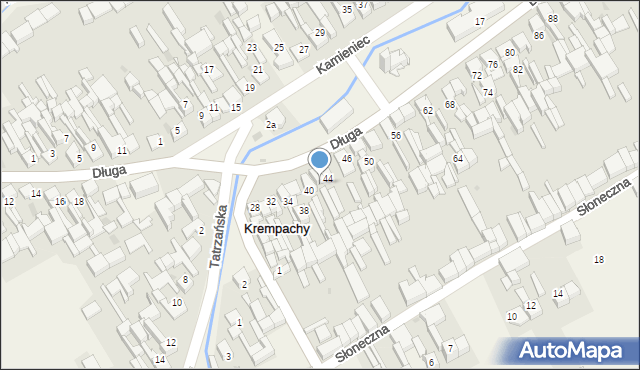 Krempachy, Długa, 42, mapa Krempachy
