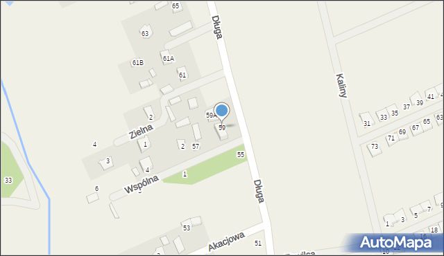 Krępa, Długa, 59, mapa Krępa