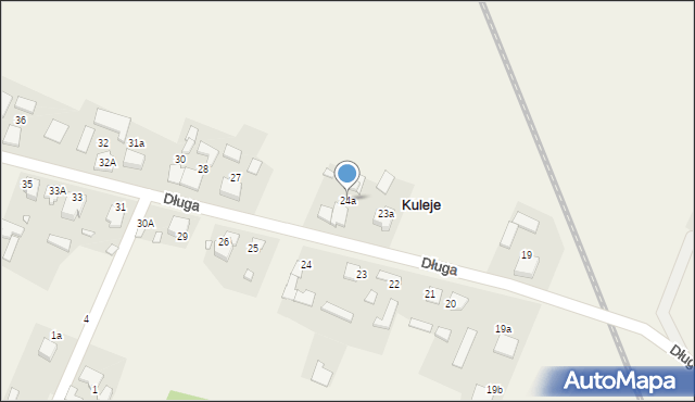 Kuleje, Długa, 24a, mapa Kuleje