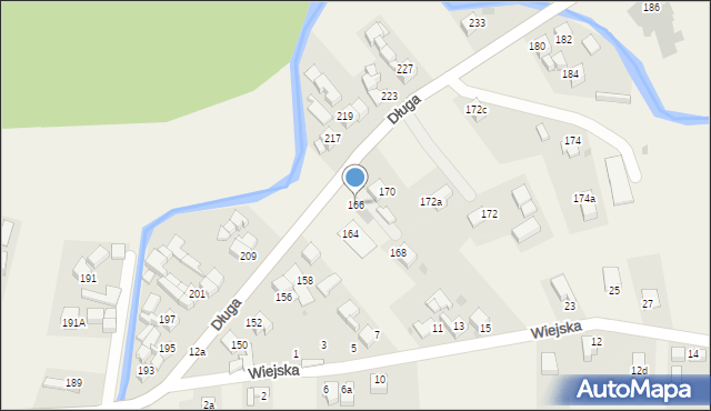 Łapsze Niżne, Długa, 166, mapa Łapsze Niżne