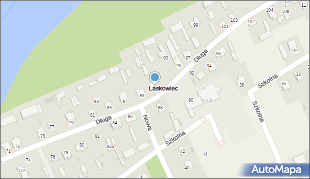 Laskowiec, Długa, 91, mapa Laskowiec