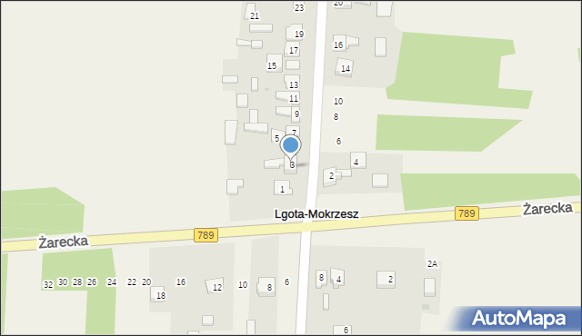 Lgota-Mokrzesz, Długa, 3, mapa Lgota-Mokrzesz