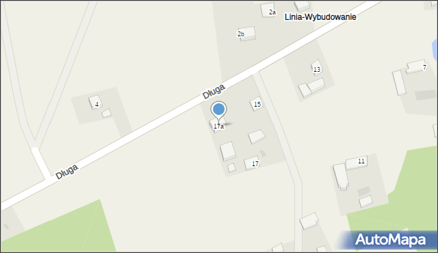 Linia, Długa, 17a, mapa Linia