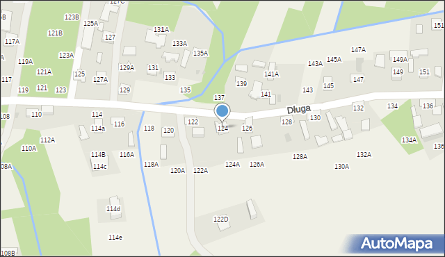 Lisia Góra, Długa, 124, mapa Lisia Góra