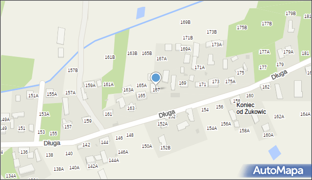 Lisia Góra, Długa, 167, mapa Lisia Góra