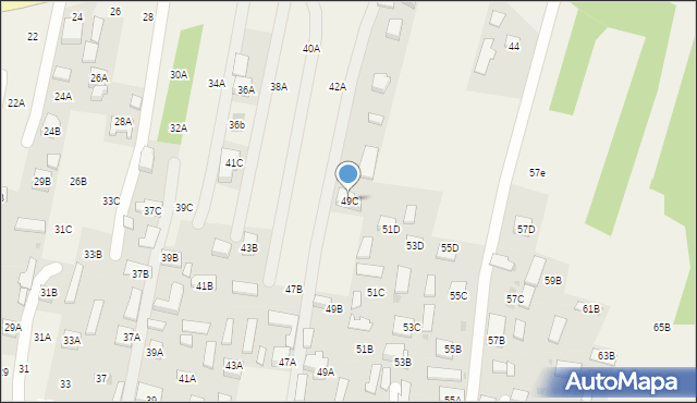 Lisia Góra, Długa, 49C, mapa Lisia Góra