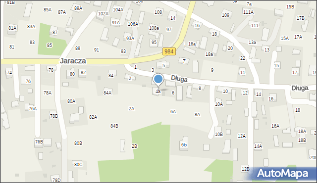 Lisia Góra, Długa, 4a, mapa Lisia Góra