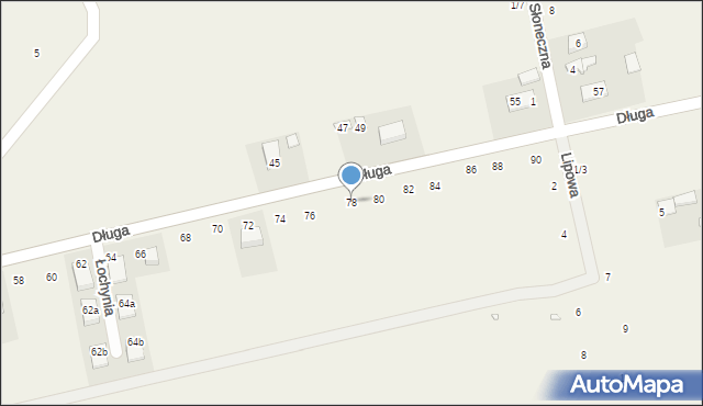 Łochynia, Długa, 78, mapa Łochynia