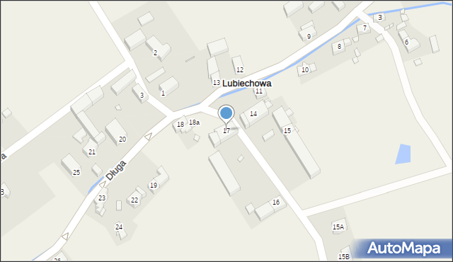 Lubiechowa, Długa, 17, mapa Lubiechowa