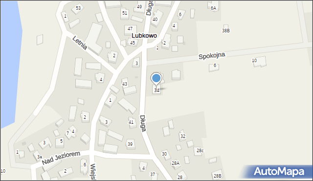 Lubkowo, Długa, 34, mapa Lubkowo