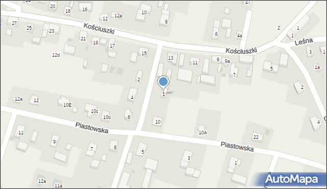 Lutynia, Długa, 1, mapa Lutynia