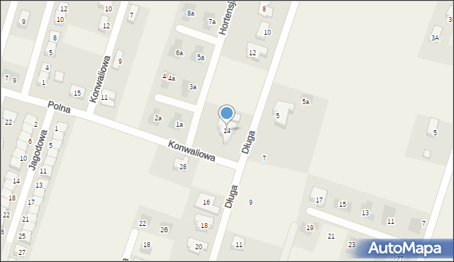 Lutynia, Długa, 14, mapa Lutynia