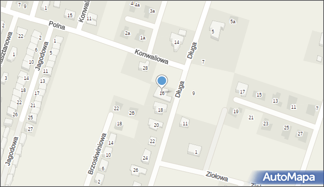 Lutynia, Długa, 16, mapa Lutynia