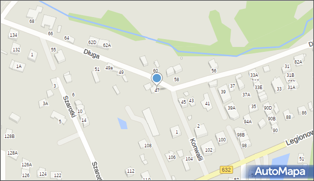 Marki, Długa, 47, mapa Marki