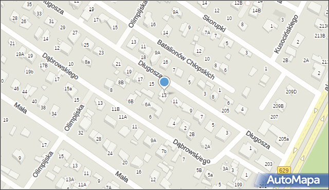 Marki, Długosza Jana, 13, mapa Marki
