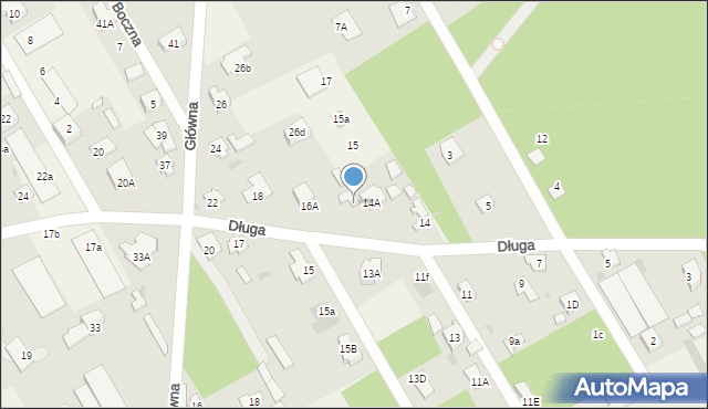 Michałów-Reginów, Długa, 16, mapa Michałów-Reginów