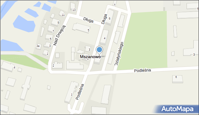 Mszanowo, Długa, 2, mapa Mszanowo